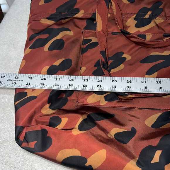 Madewell The (Re)sourced Tote Bag in Painted Leopard Brown Black Nylon Large - Picture 11 of 13